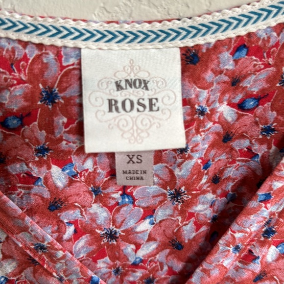 Boho Floral Dress with tassel tie Waist Size XS - Picture 8 of 12